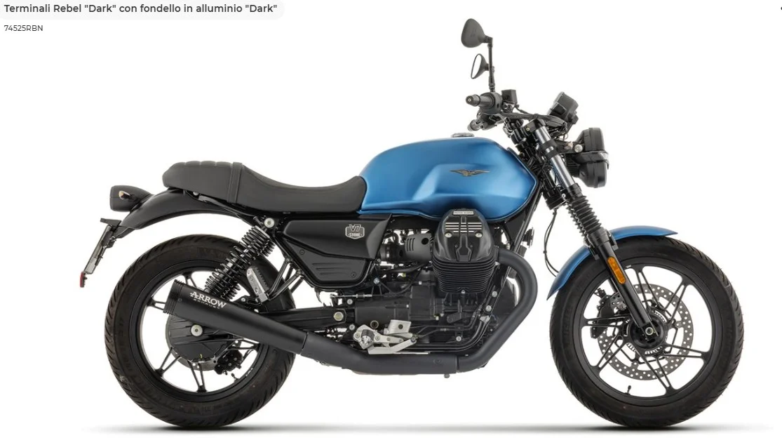 ARROW Terminali Rebel Dark per GUZZI V7 850 